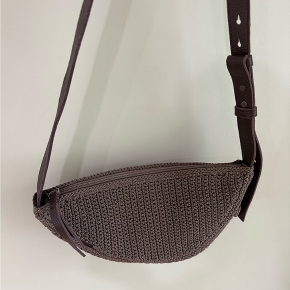 The Sak Tess Sling Crochet Bag - Mushroom - Chocolate/Taupe Brown - Picture 8 of 14